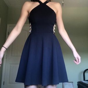 Dark Blue Homecoming Dress